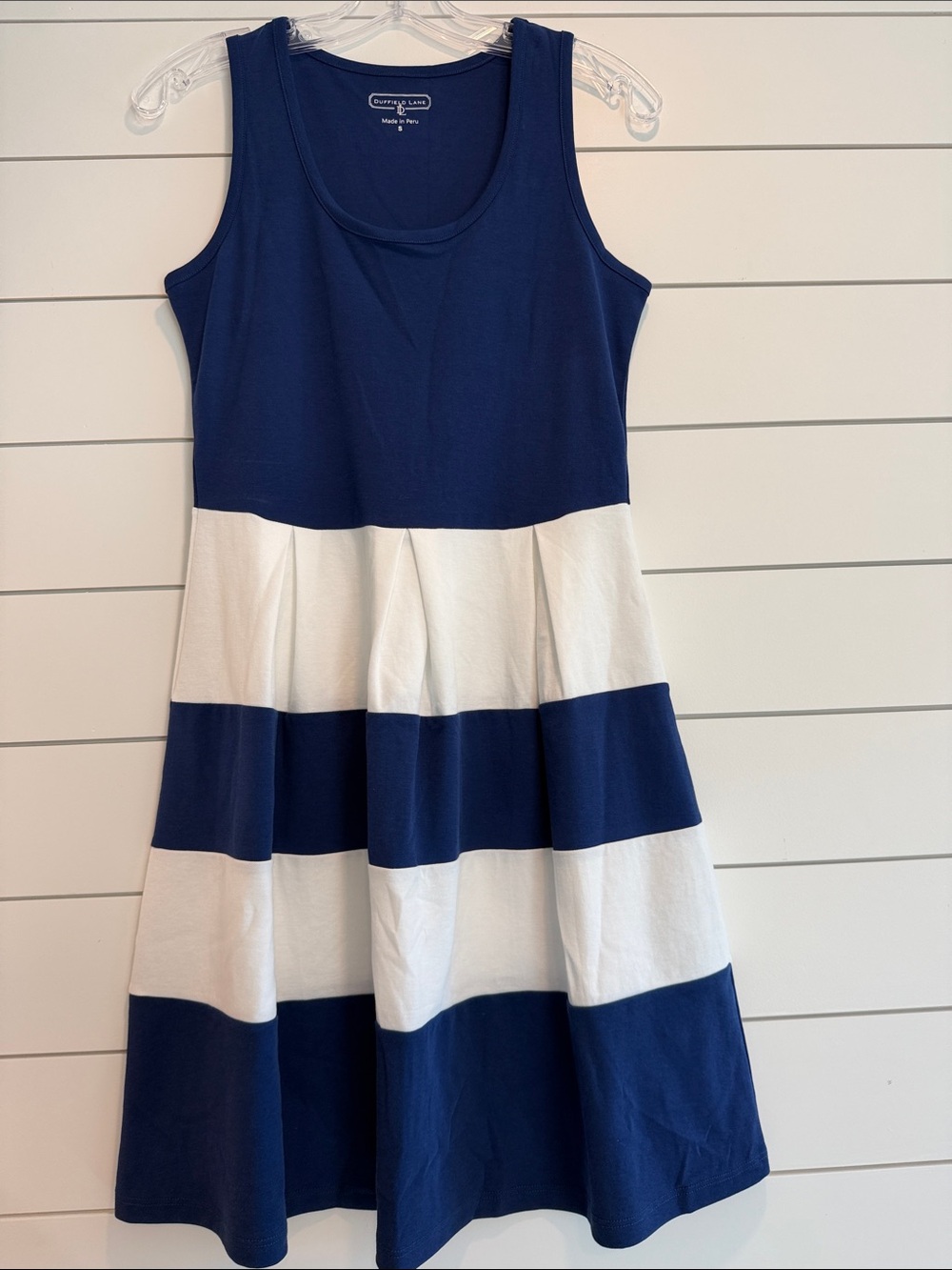 Duffield Lane Navy and White Tank Dress